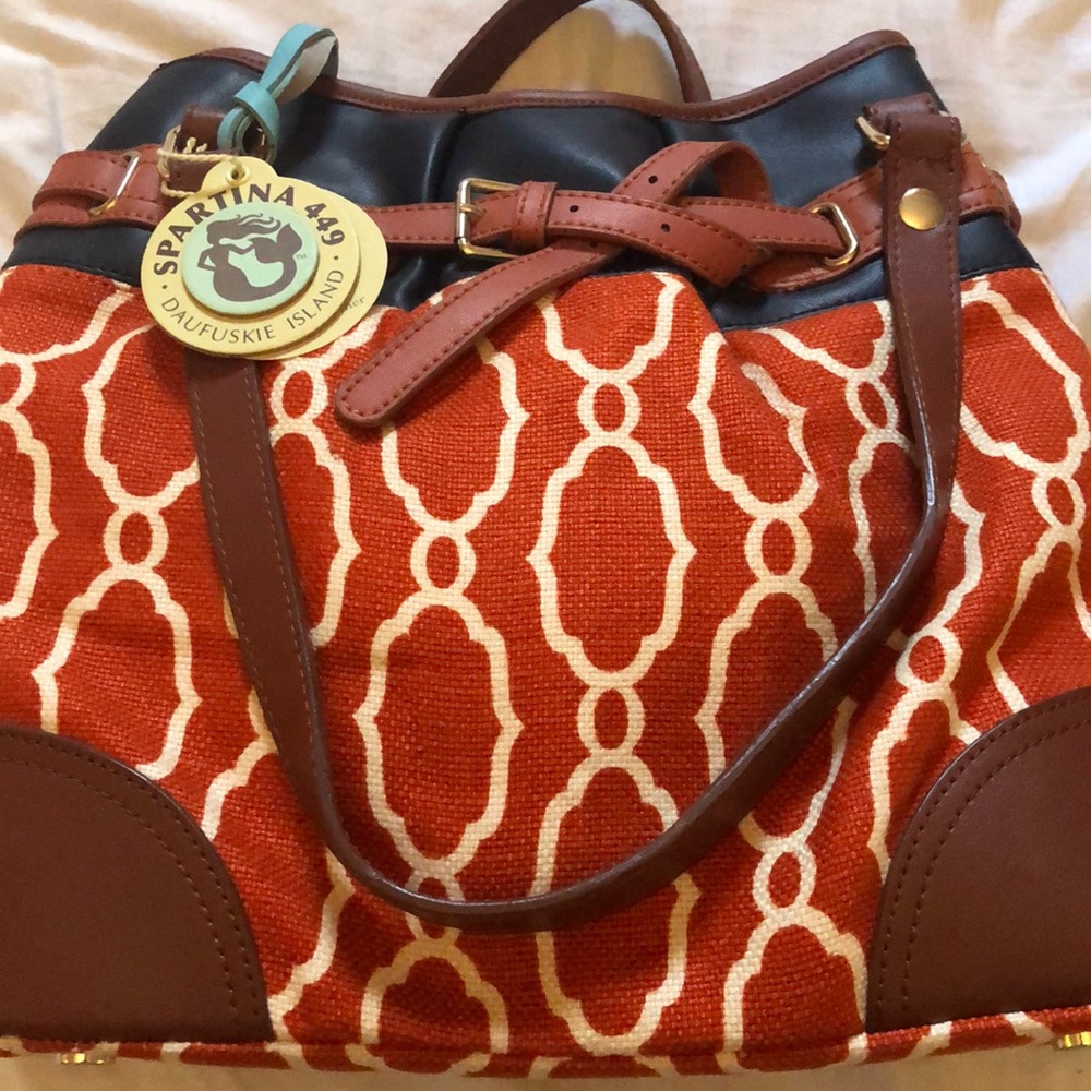 NWT Spartina Sallie Ann belted shoulder bag